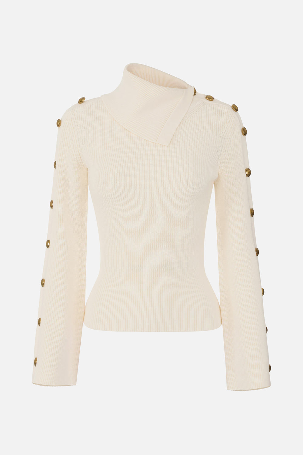 Pullover in maglia con bottoni gioiello MK03S 66E2193 Elisabetta Franchi 