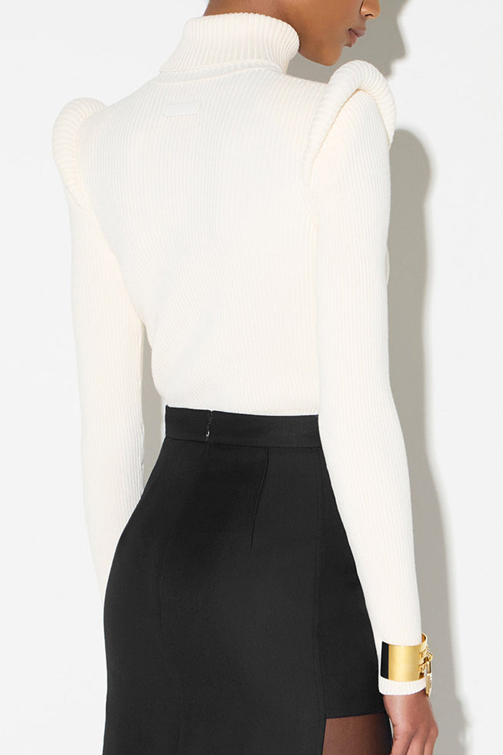 Dolcevita in maglia con dettagli 3D MK06S 66E2193 Elisabetta Franchi 