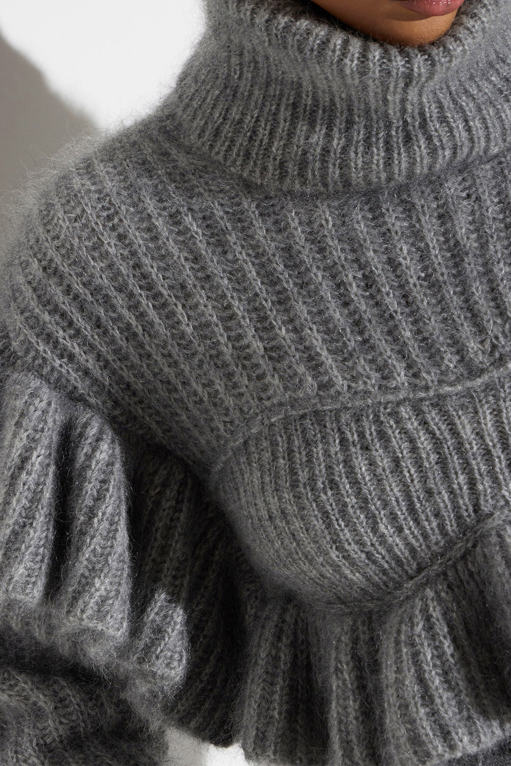 Pullover in maglia con ruches MK43T 67E2431 Elisabetta Franchi 