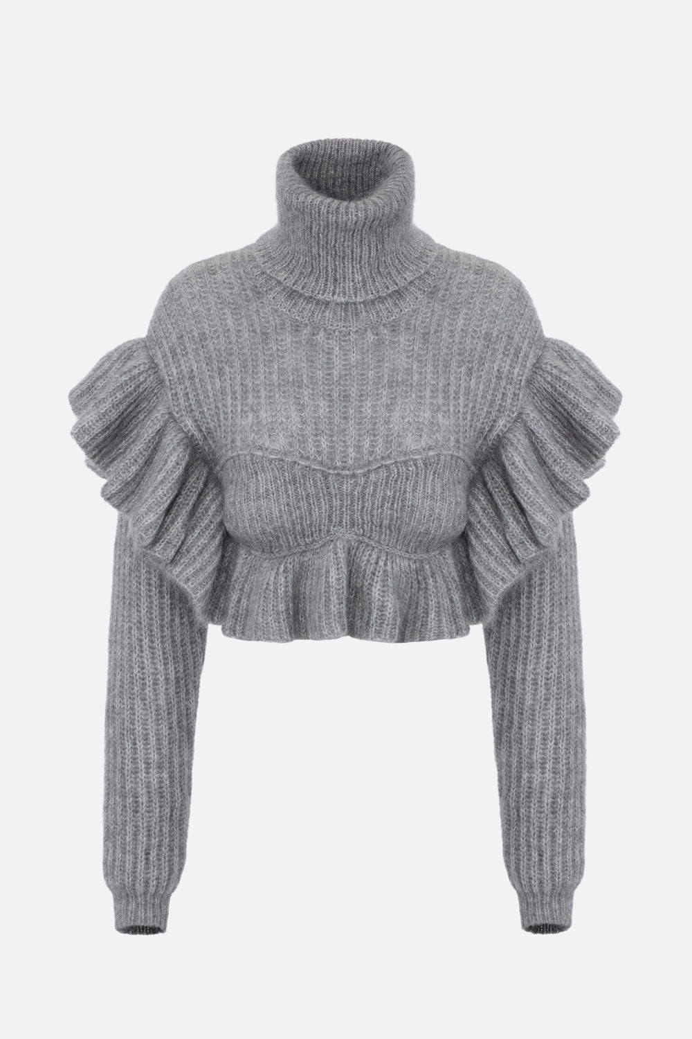 Pullover in maglia con ruches MK43T 67E2431 Elisabetta Franchi 