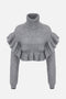 Pullover in maglia con ruches MK43T 67E2431 Elisabetta Franchi 