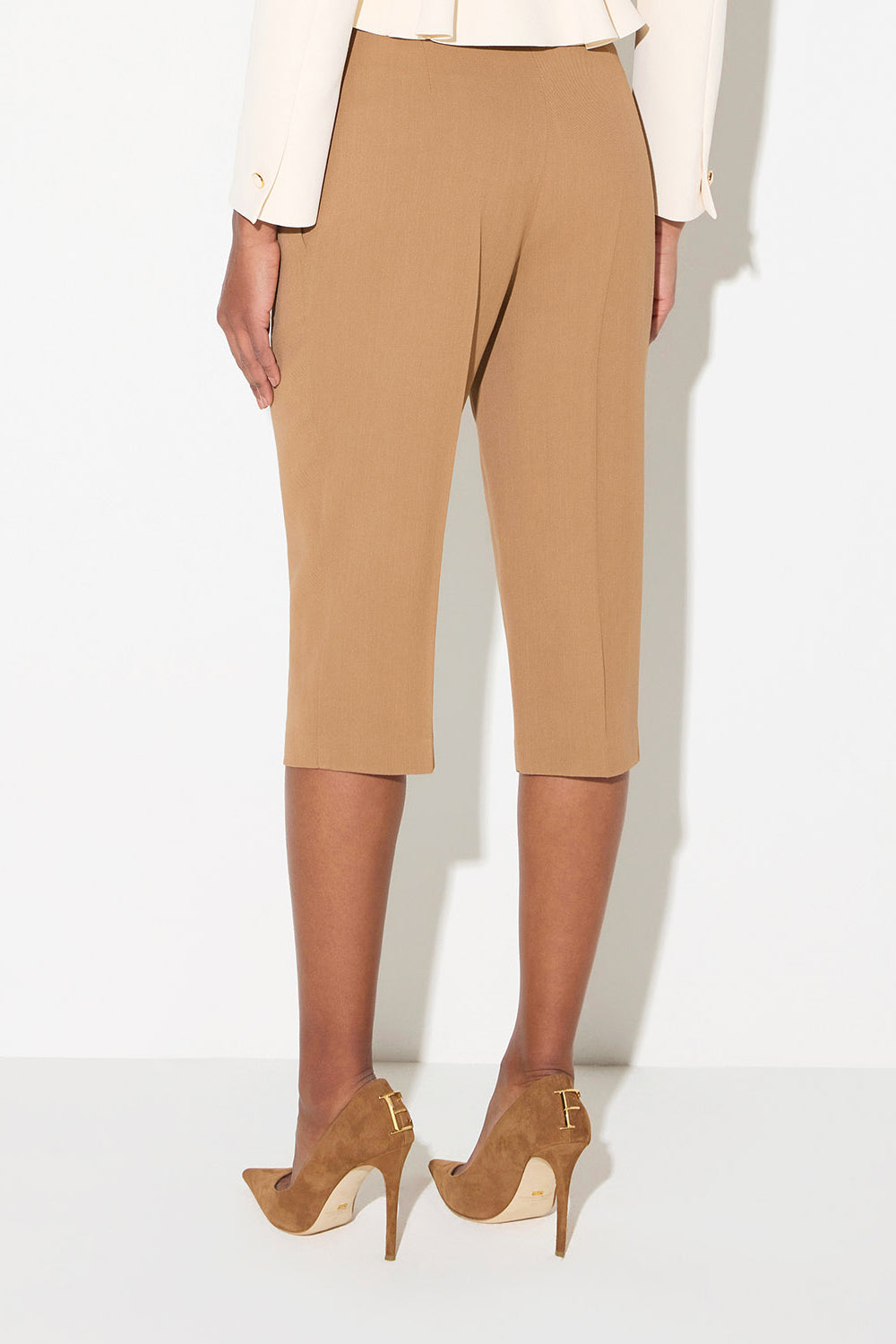 Pantaloni in gabardina PA208 67E2AI6 Elisabetta Franchi 