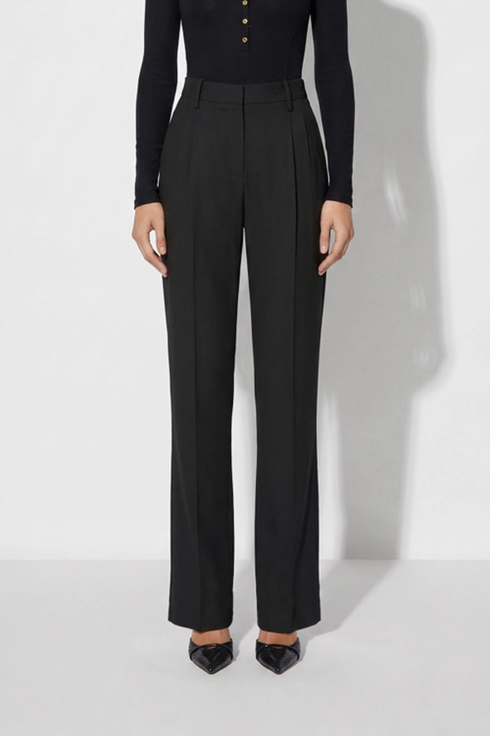 Pantaloni in gabardina fluida PA213 67E2110 Elisabetta Franchi 