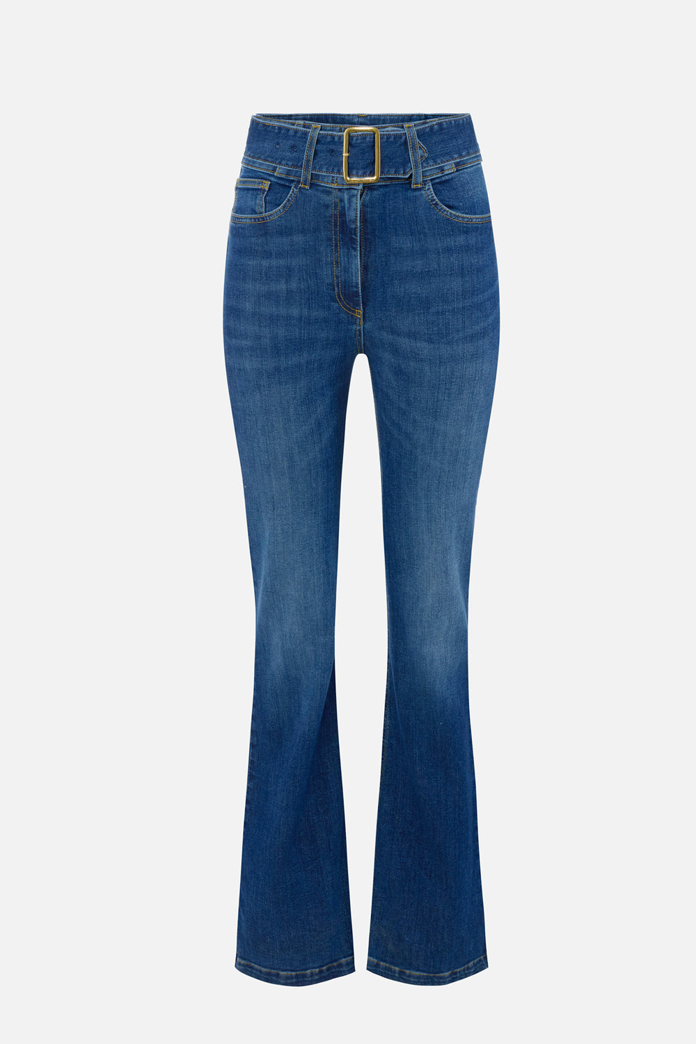 Jeans a zampetta con cintura PJ13D 66E2104 Elisabetta Franchi 