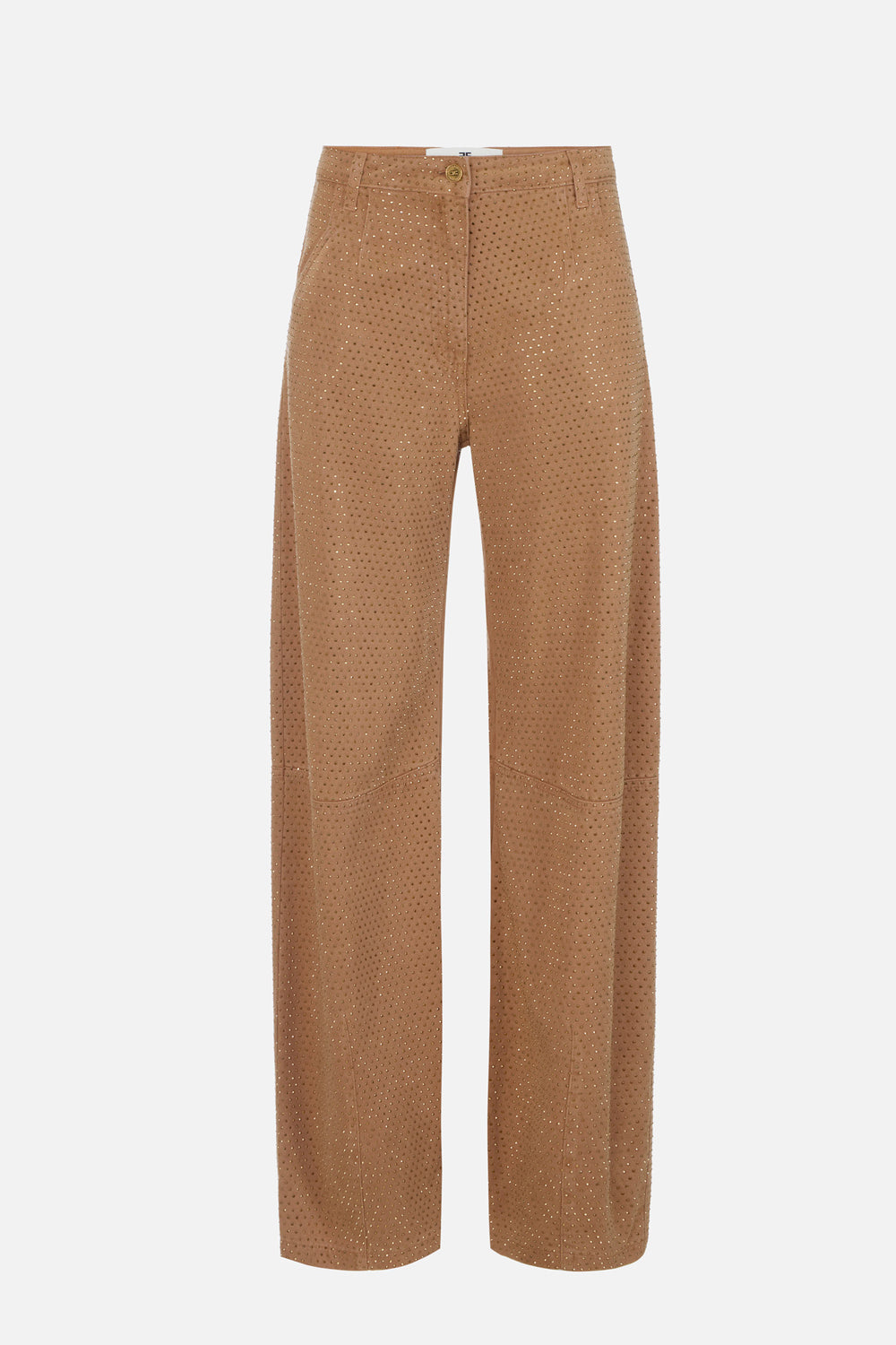 Jeans balloon in denim con strass<BR/> PJ16D 66E2AI6 Elisabetta Franchi 