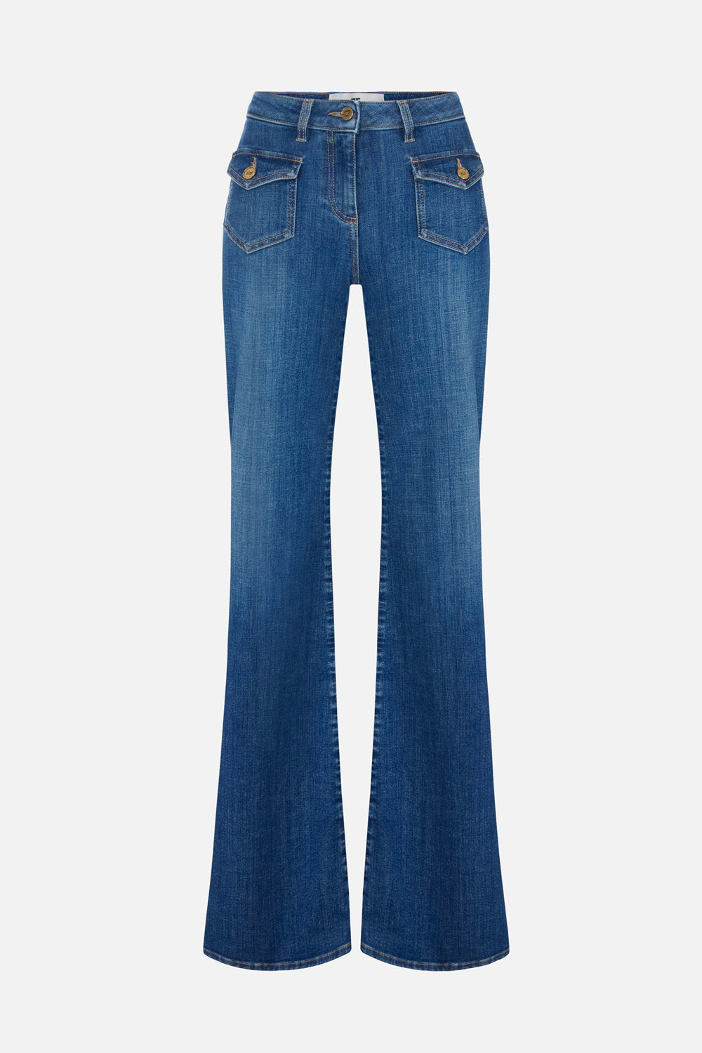 Jeans a zampa con taschini PJ18N 66E2139 Elisabetta Franchi 
