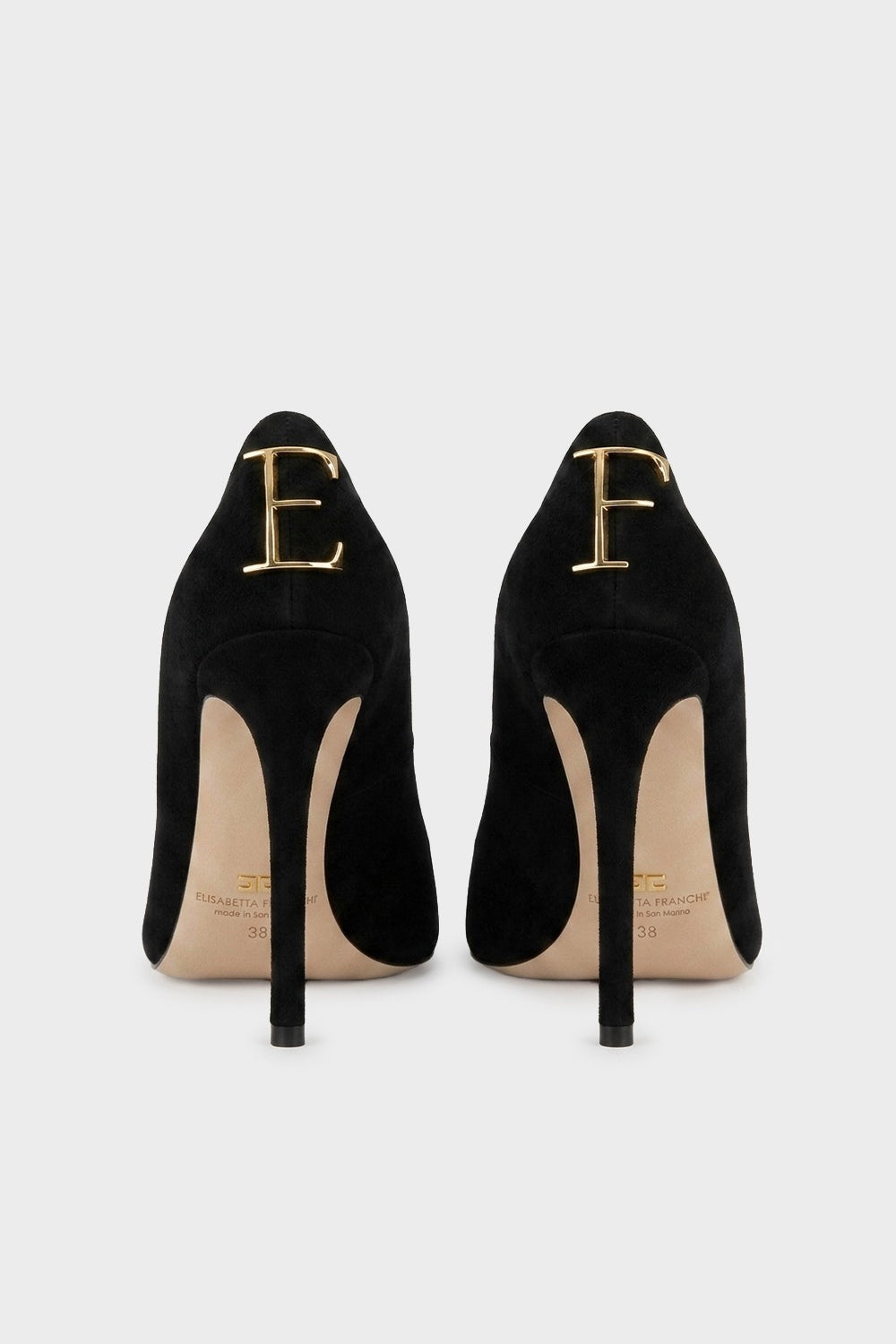 Décolleté in suede con dettaglio logo SA88L 66E2110 Elisabetta Franchi 