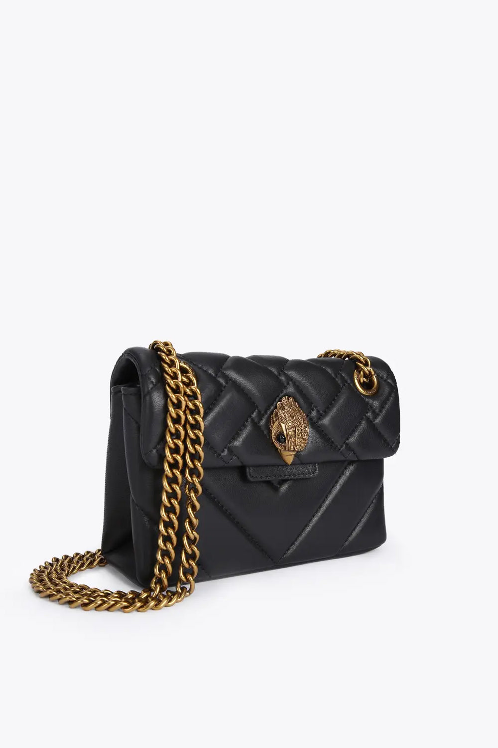 BORSA MINI KENSINGTON IN PELLE 1470805109 /BLACK COMB Kurt Geiger London 