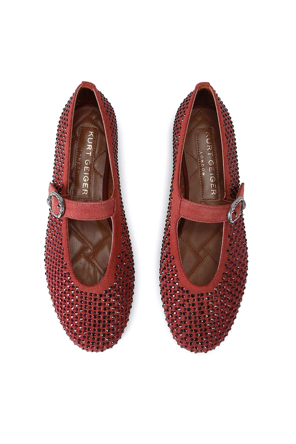 MAYFAIR BALLET FLAT SUEDE 2656354209 /WINE Kurt Geiger London 