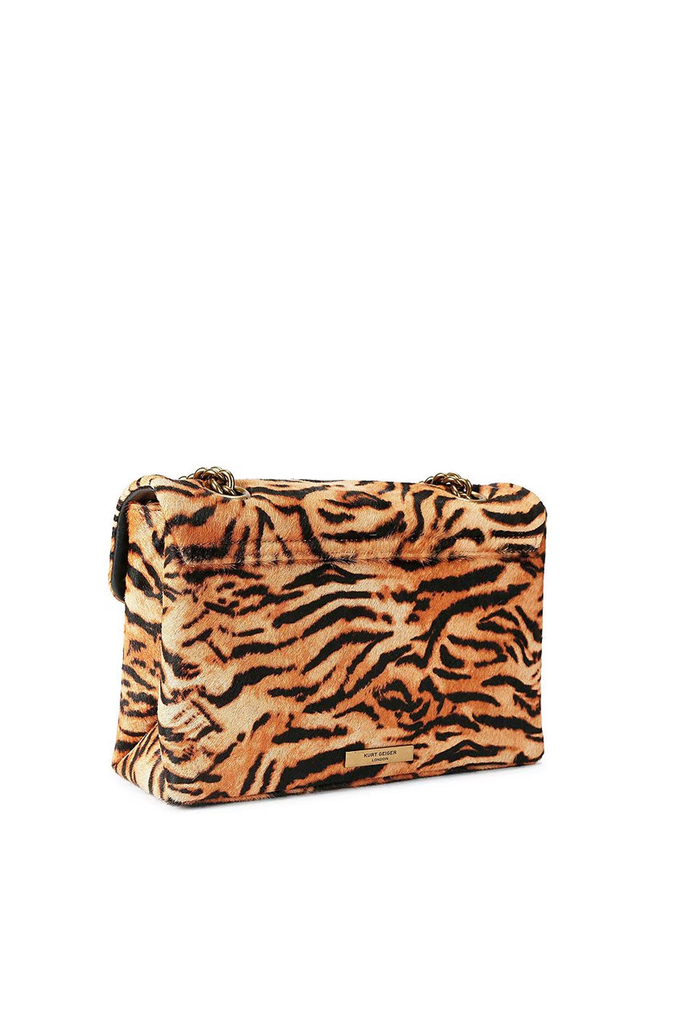 Borsa a tracolla Kurt Geiger Kensington in cavallino leopardato 5021546189 /CAMEL/OTH Kurt Geiger London 