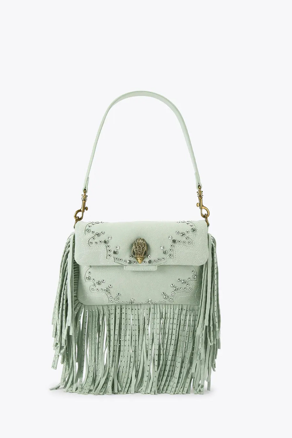 oxford fringe shoulder bag 5842973219 /GREEN Kurt Geiger London 
