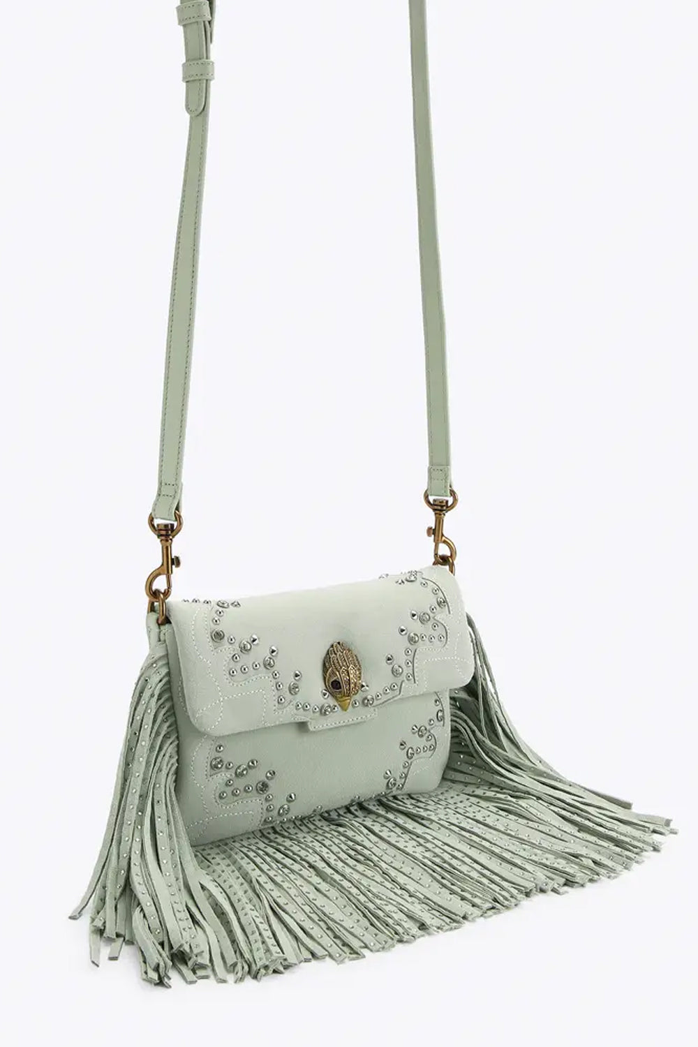 oxford fringe shoulder bag 5842973219 /GREEN Kurt Geiger London 