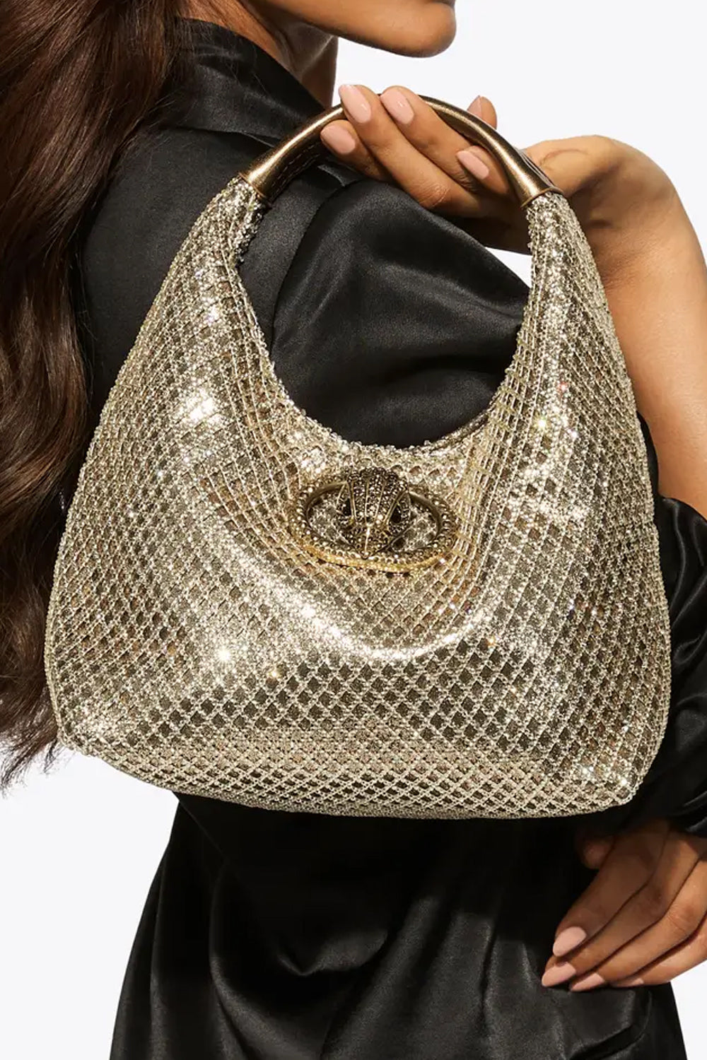 small CHELSEA SLOUCH HOBO BAG 6063861069 /GOLD Kurt Geiger London 