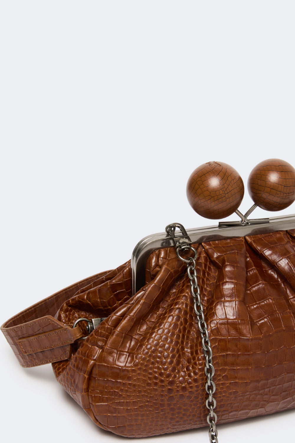 Pasticcino Bag medium in pelle con stampa cocco WKAALISSO 001ROSSO/MARRONE Max Mara Weekend 