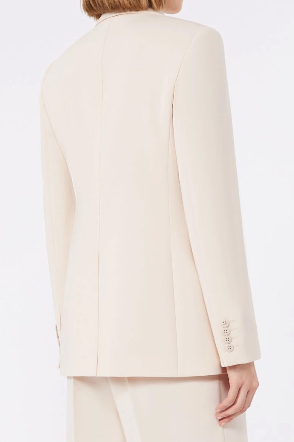 Blazer monopetto in cady LINZ 052NATURALE Max Mara Studio 
