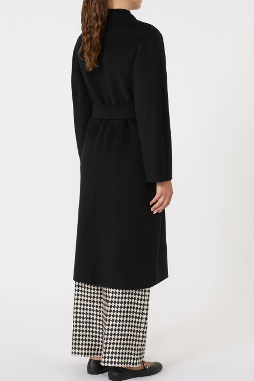 Cappotto lungo a vestaglia in lana, cachemire e seta MSTCLES 007NERO Max Mara Studio 