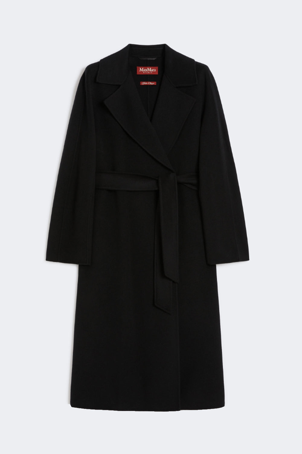 Cappotto lungo a vestaglia in lana, cachemire e seta MSTCLES 007NERO Max Mara Studio 