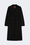 Cappotto lungo a vestaglia in lana, cachemire e seta MSTCLES 007NERO Max Mara Studio 
