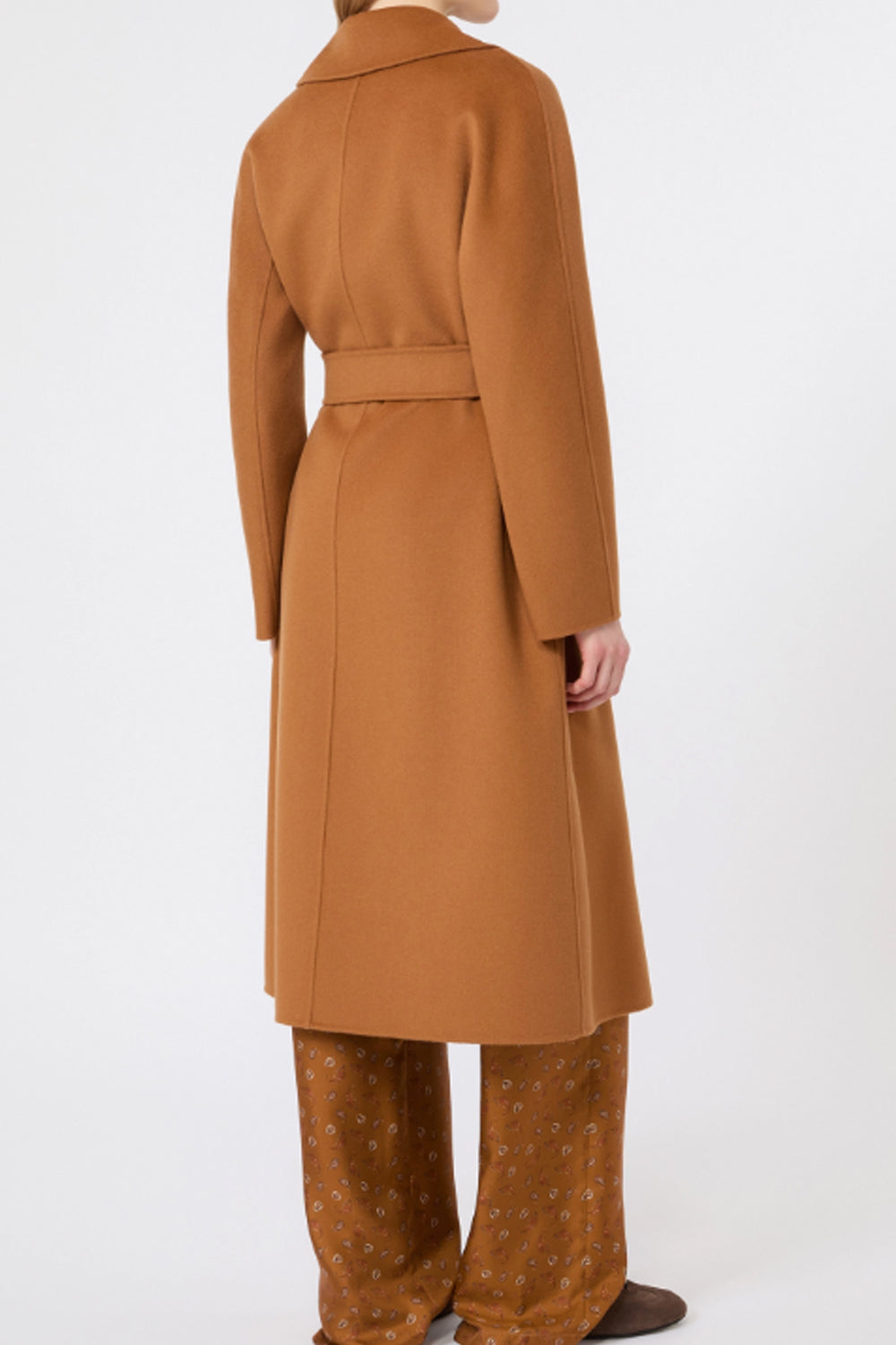 Cappotto lungo a vestaglia in lana, cachemire e seta MSTCLES 083CARAMELLO Max Mara Studio 