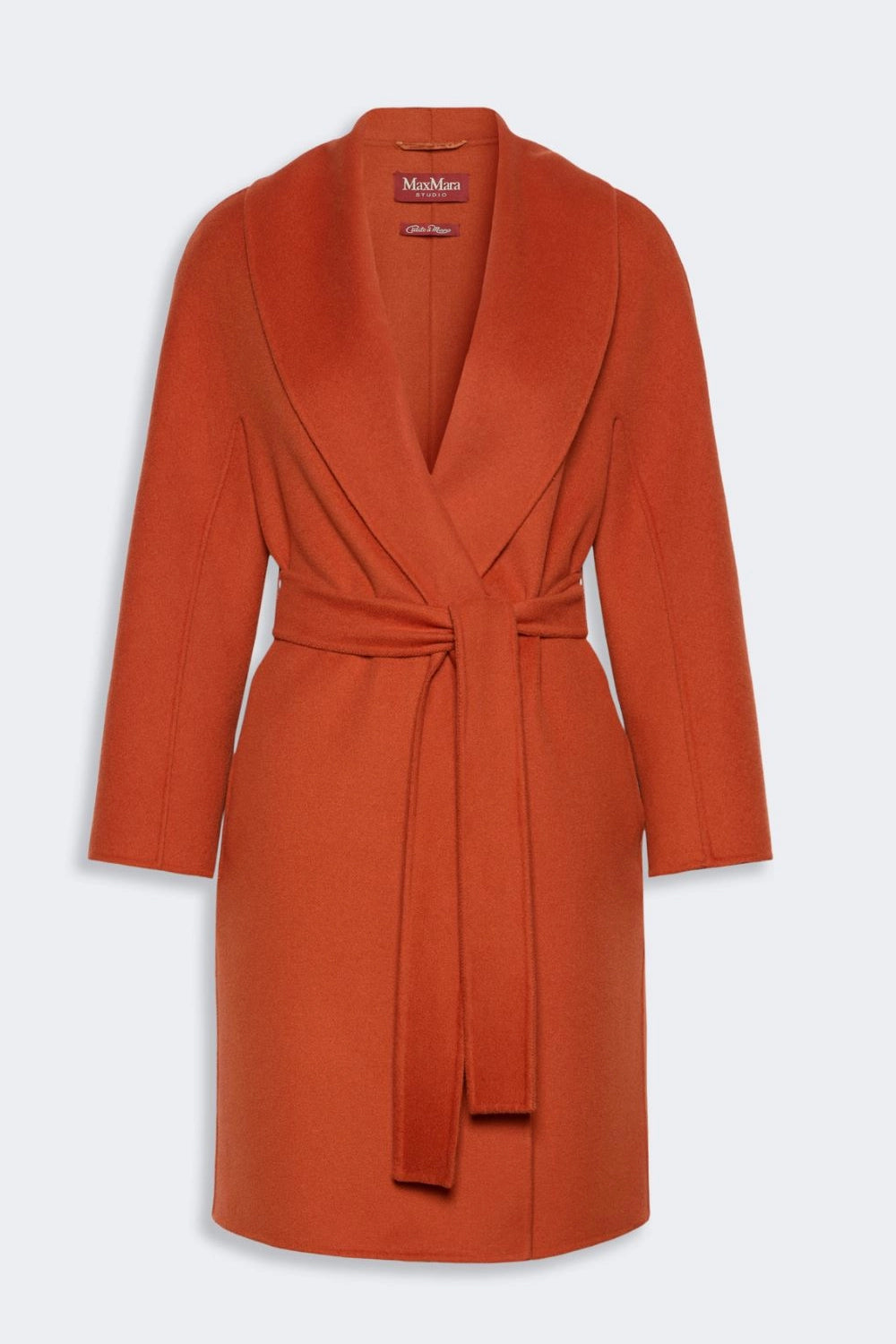 Cappotto a vestaglia in lana, cachemire e seta MSTESTREMO 084TERRACOTTA Max Mara Studio 