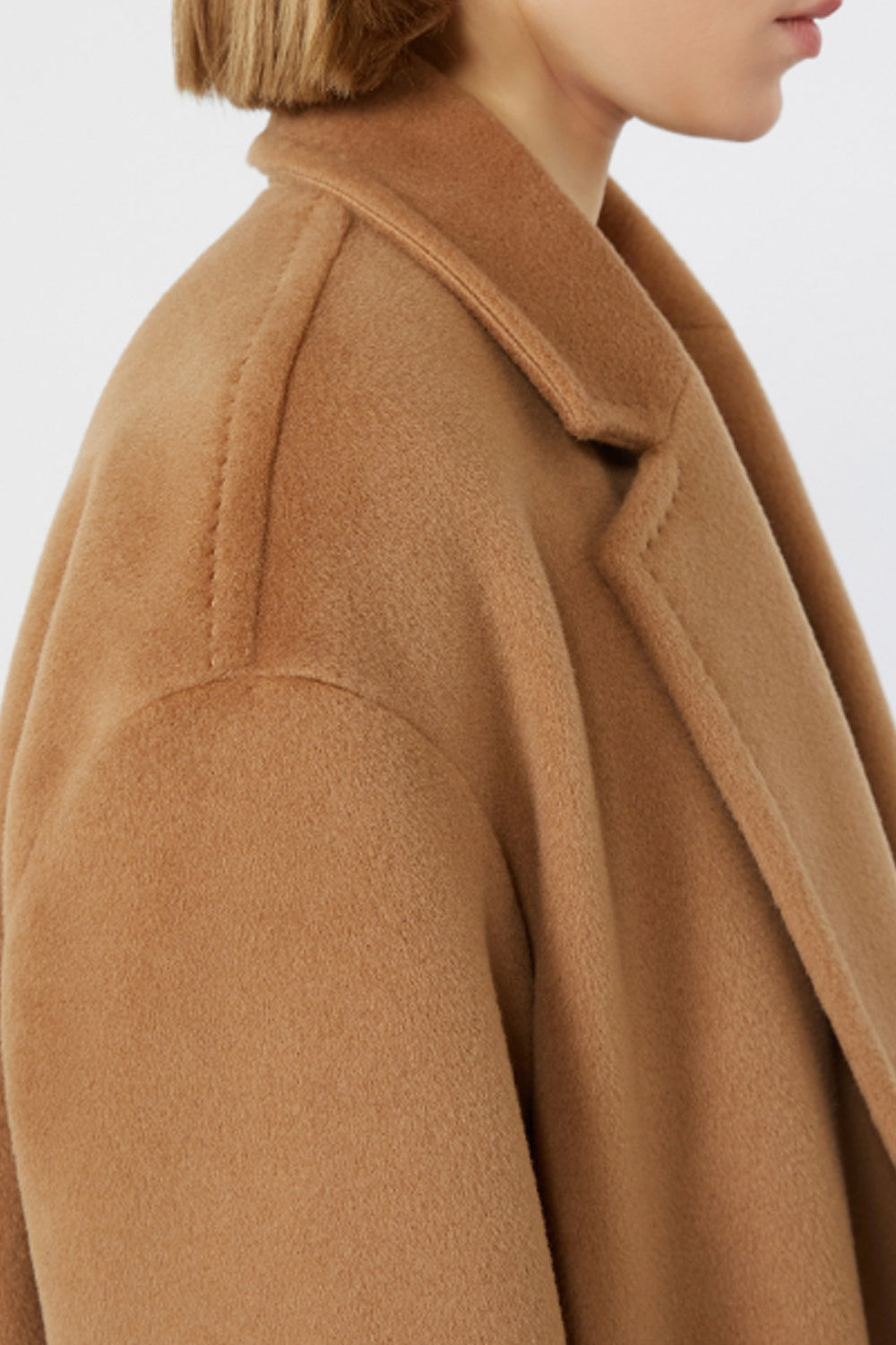 Cappotto lungo in beaver di lana MSTGIAMBO 002CAMMELLO Max Mara Studio 