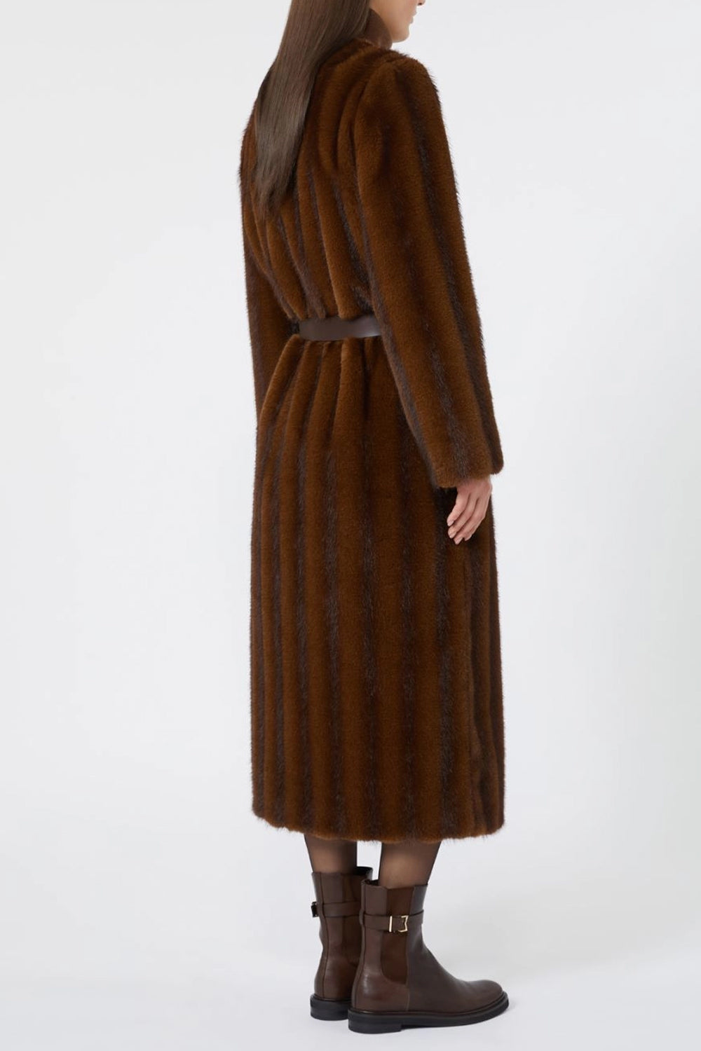 Cappotto lungo dalla texture soffice MSTORMA 001NOCCIOLA Max Mara Studio 