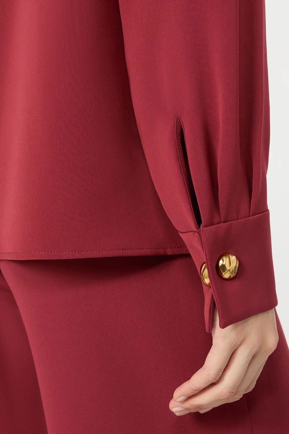 Blusa in cady tecnico leggero MSTOTTIMO 083RUBINO Max Mara Studio 