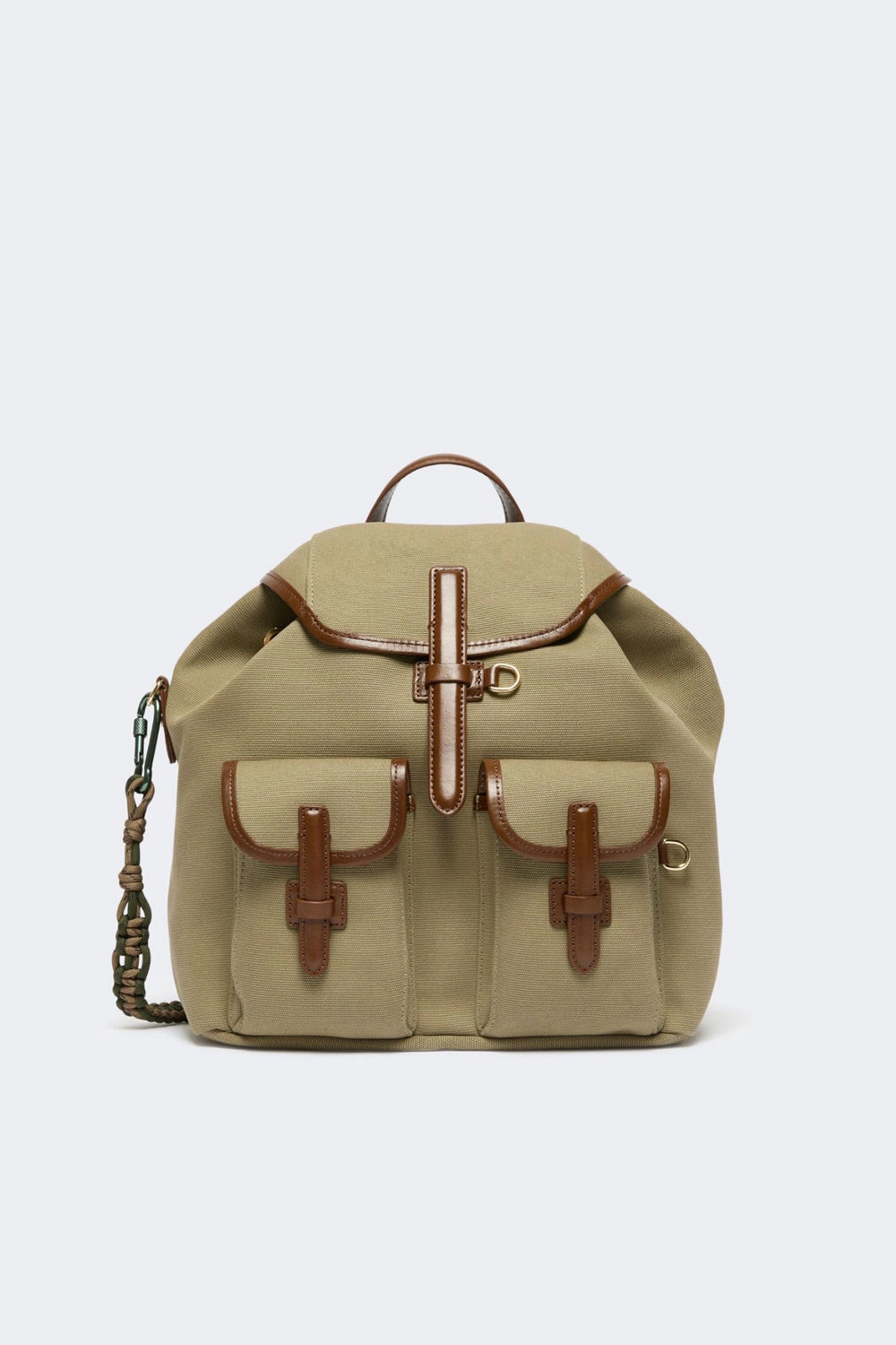 Zaino in canvas e pelle WKAPOPOLI 002FANGO Max Mara Weekend 
