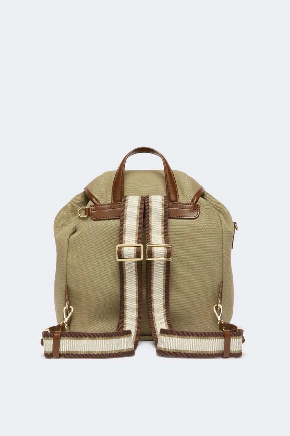 Zaino in canvas e pelle WKAPOPOLI 002FANGO Max Mara Weekend 