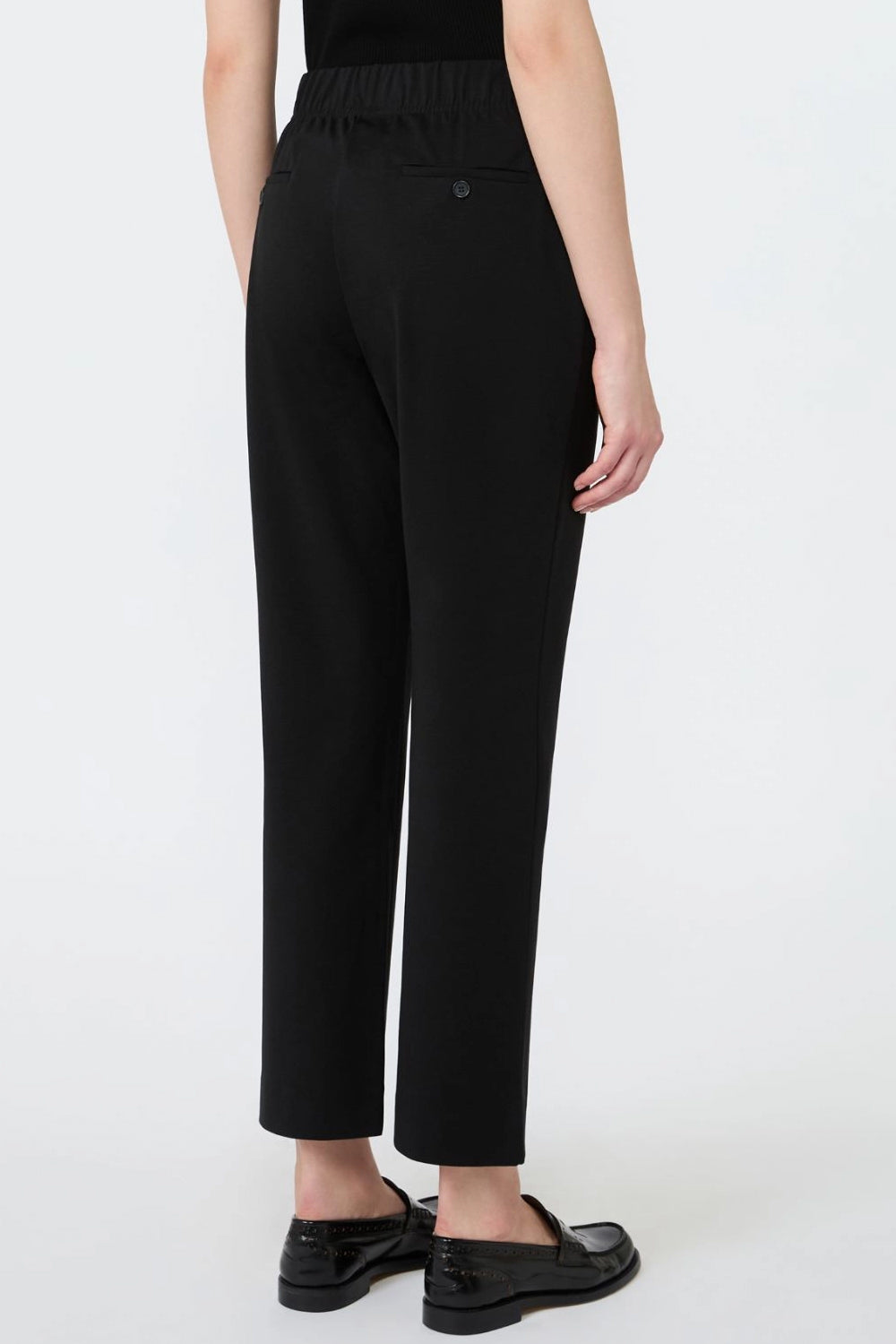 Pantaloni con gamba dritta e lunghezza alla caviglia WKDELFO 001NERO Max Mara Weekend 