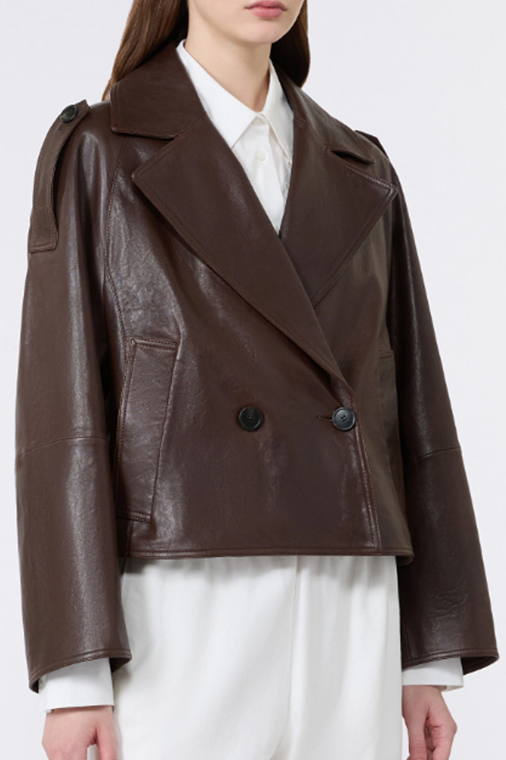 Caban in nappa WKDFELINO 002CIOCCOLATO Max Mara Weekend 