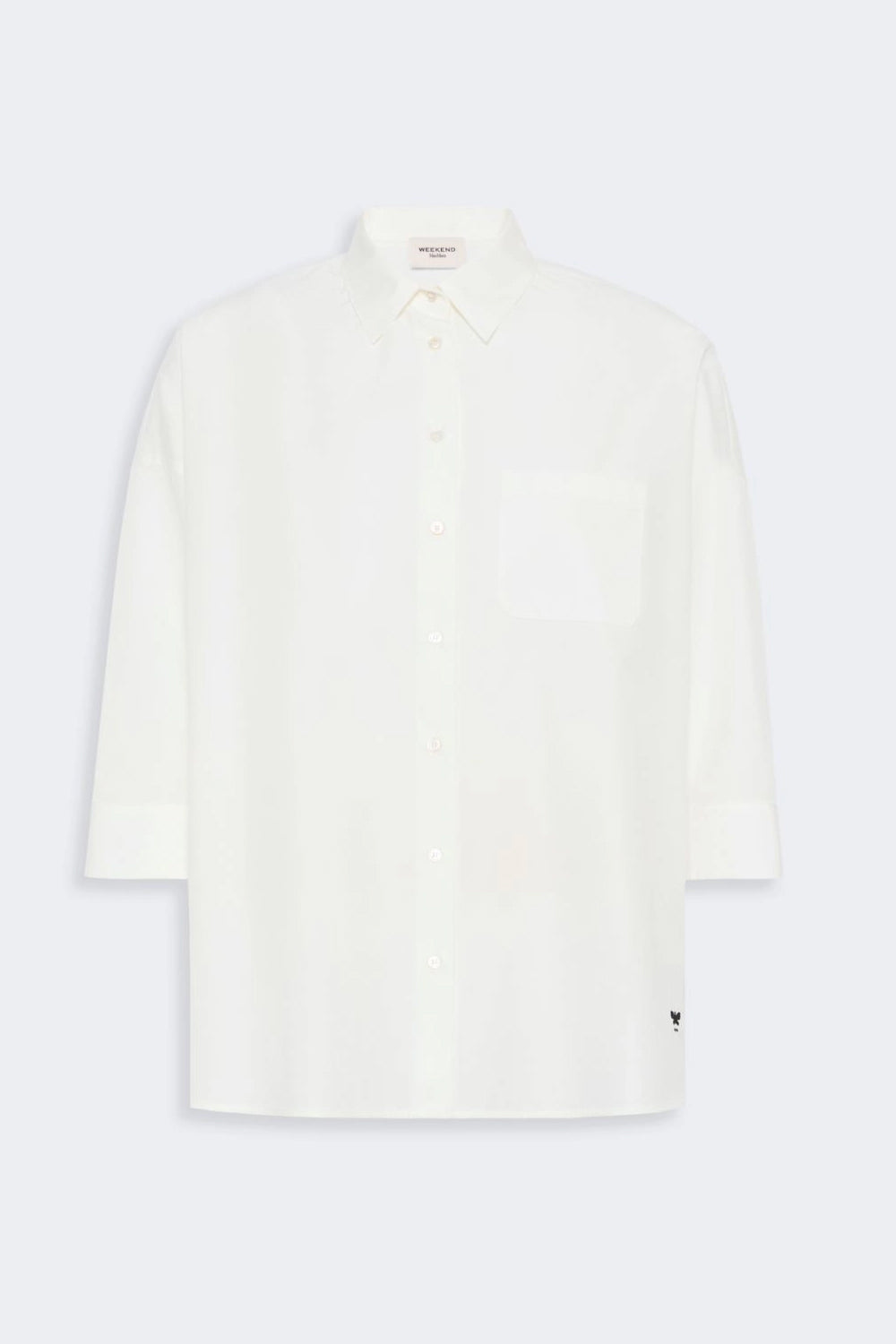 camicia wkd giralda boxy in cotone WKDGIRALDA 006BIANCO RIGA PICCOLA Max Mara Weekend 