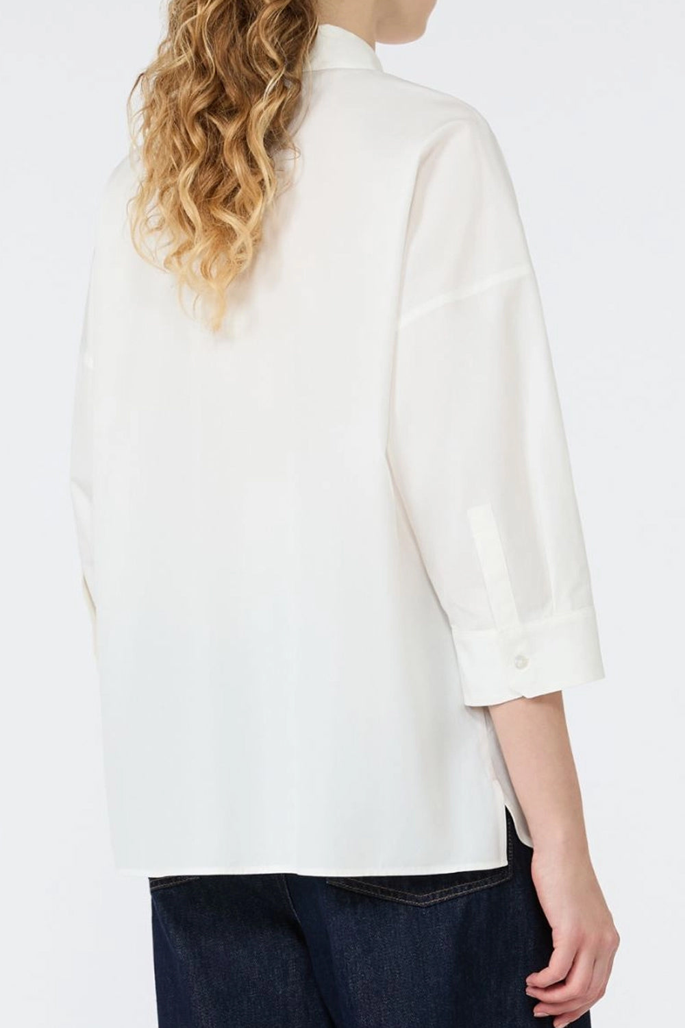camicia wkd giralda boxy in cotone WKDGIRALDA 006BIANCO RIGA PICCOLA Max Mara Weekend 