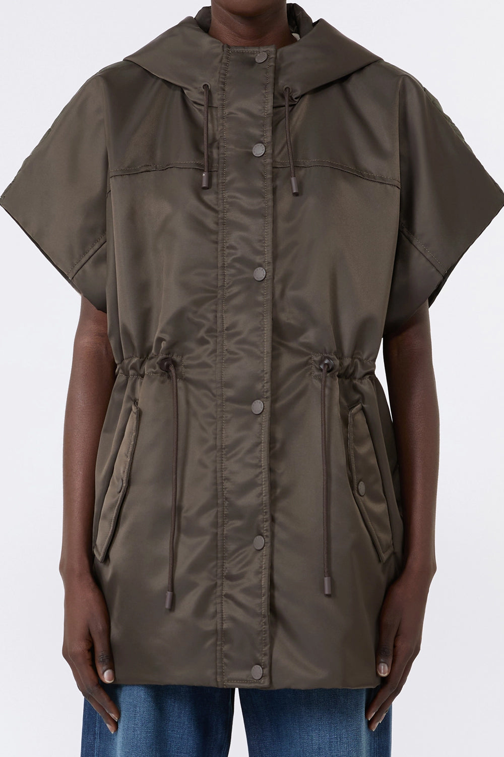 Gilet imbottito in twill antigoccia WKDORIGANO 006FANGO Max Mara Weekend 