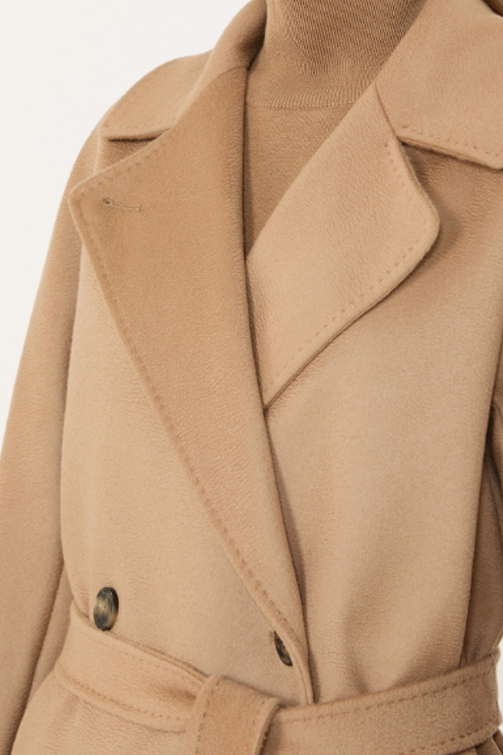 Cappotto doppiopetto in lana WKDRESINA 006CAMMELLO Max Mara Weekend 