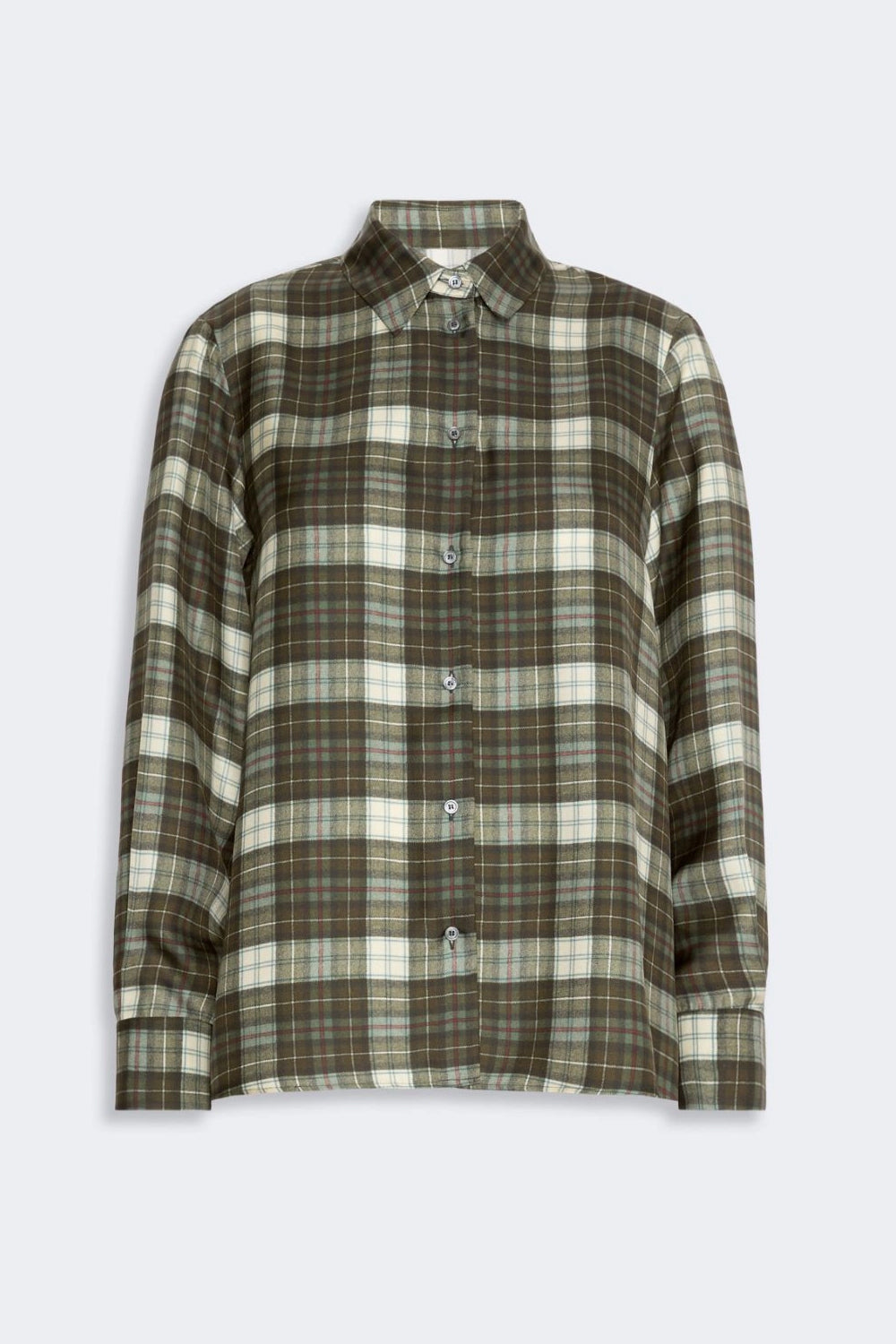 Camicia in twill di seta WKDRETE 001VERDE KAKI Max Mara Weekend 