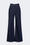 Jeans palazzo in denim di cotone