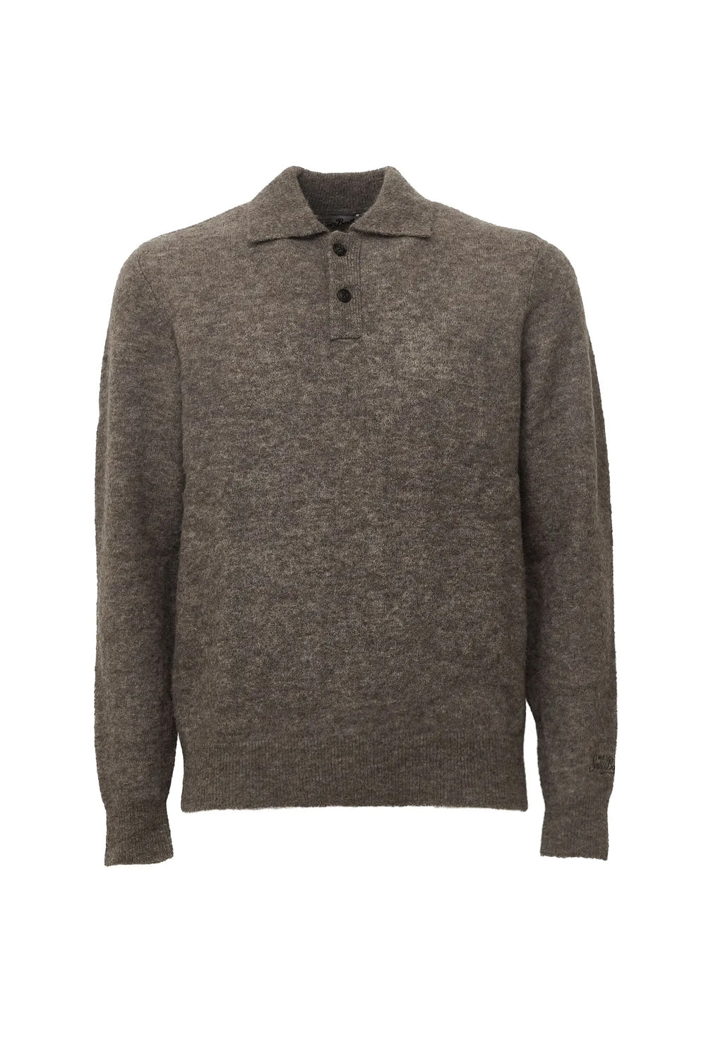 polo in alpaca a maniche lunghe ALFI004 /00020M Mc2 Saint Barth 