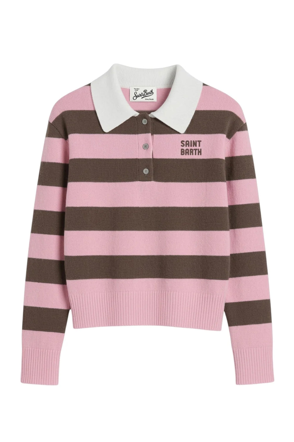 Maglione MC2 Saint Barth Hadidy con Colletto e Bottoni HAD001 /03924M Mc2 Saint Barth 