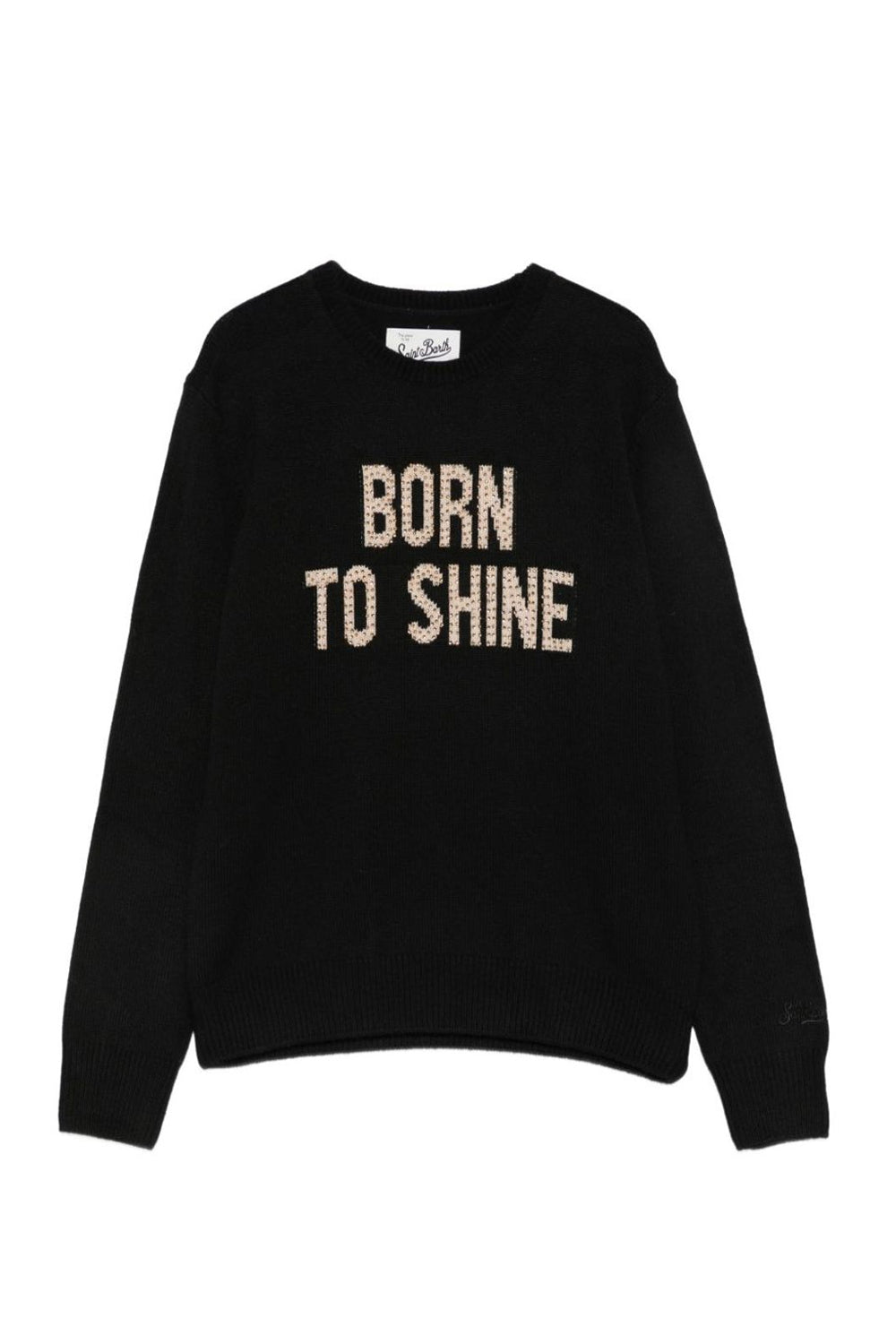 Maglione Alpaca New Queen con Scritta Strass QUE0010 /04358M Mc2 Saint Barth 