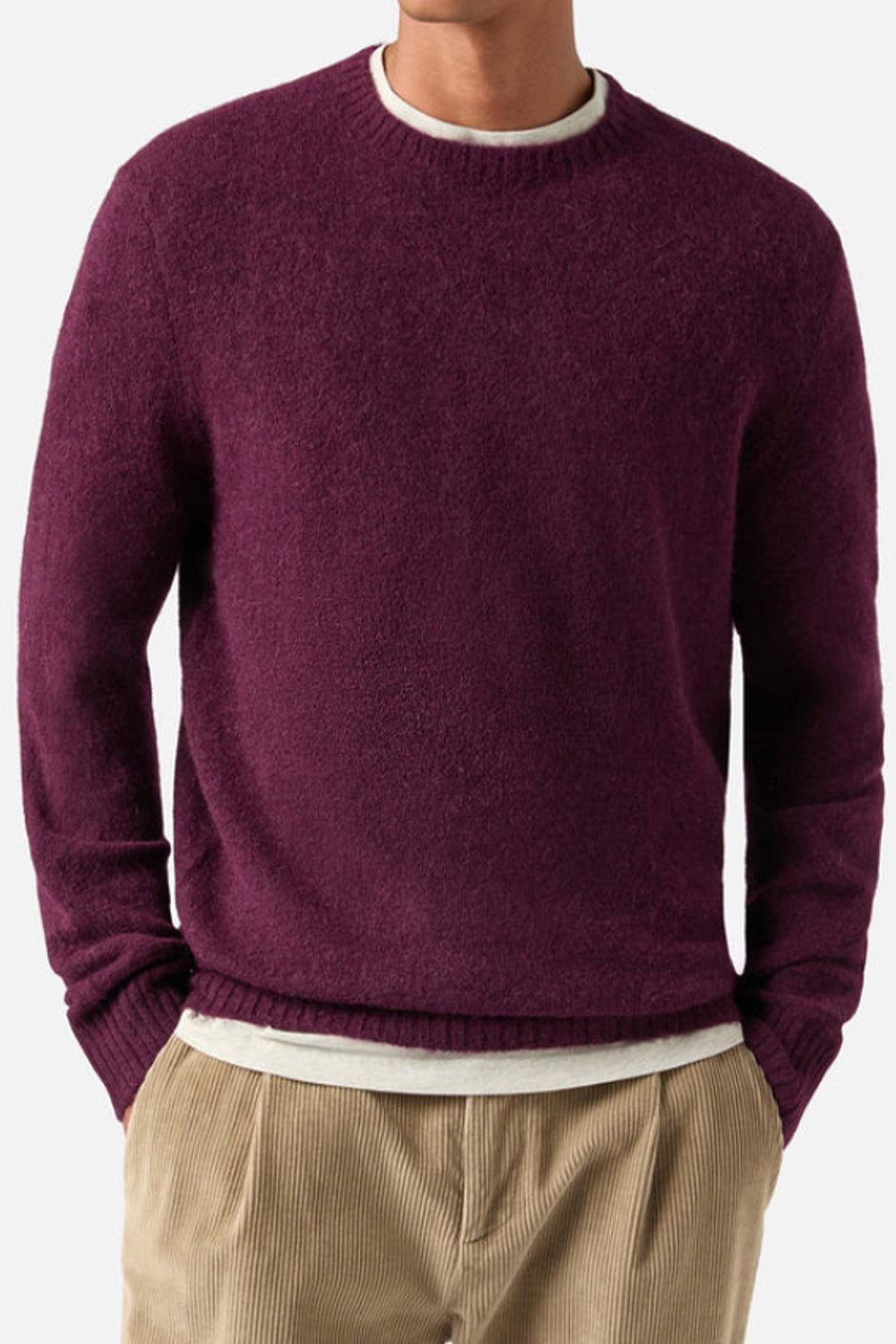 Maglia girocollo Regent in misto alpaca REGE006 /00038M Mc2 Saint Barth 