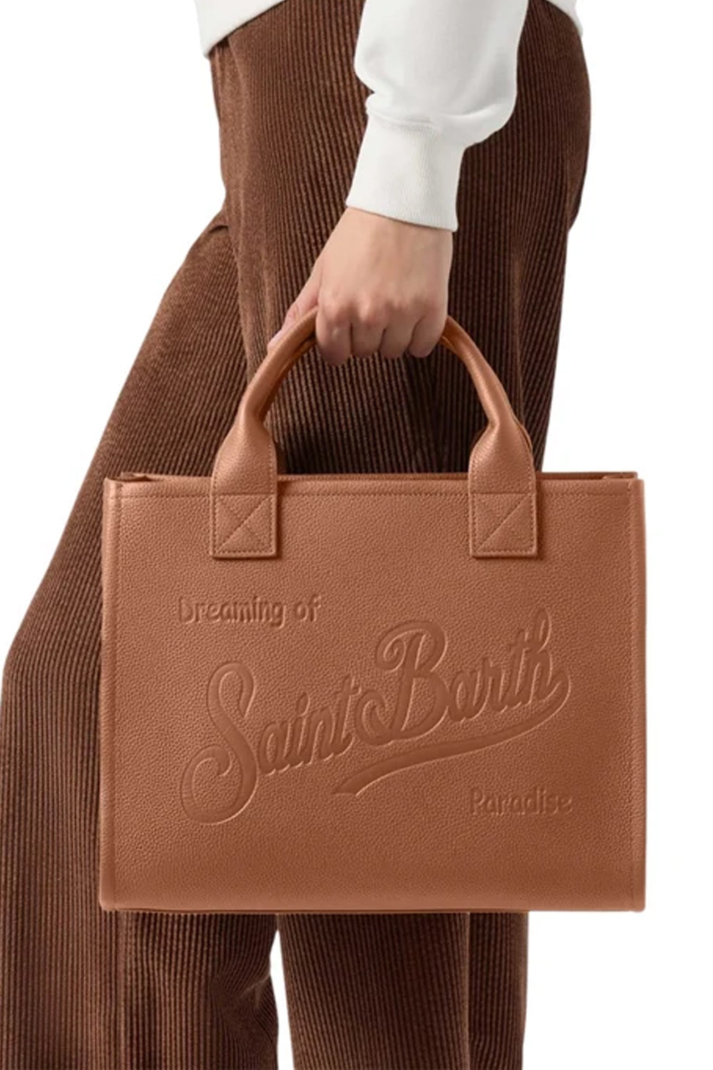 Borsa Vanity Bag Large in Pelle con Tracolla VANBG001 /00120M Mc2 Saint Barth 