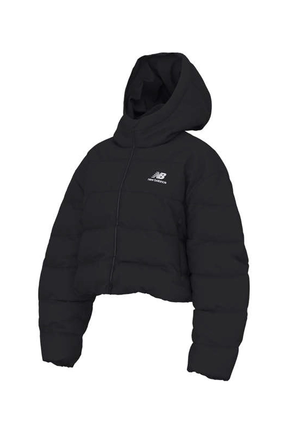 piumino corto con cappuccio WJ62V5SN BK New Balance 