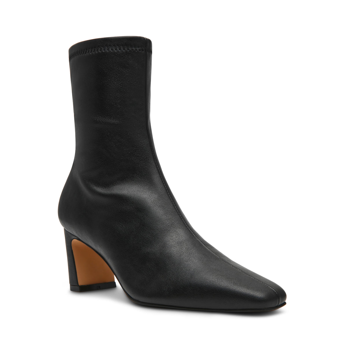 stivaletto tacco largo WILLAH /BLACK LEATHER Steve Madden 
