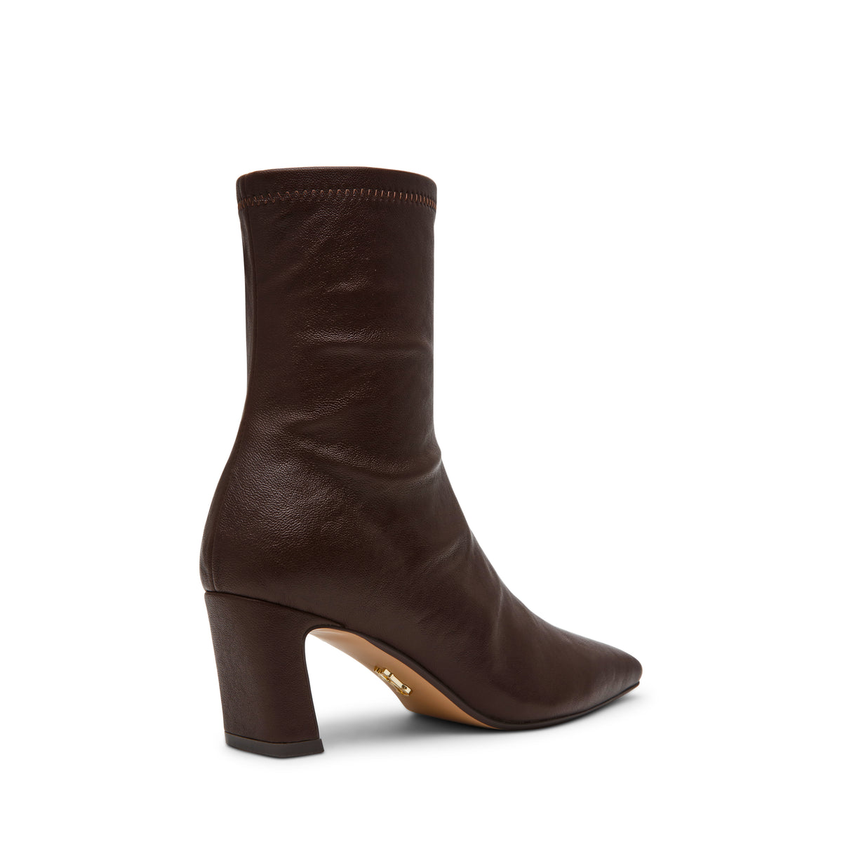 stivaletto tacco largo WILLAH /BROWN LEATHER Steve Madden 