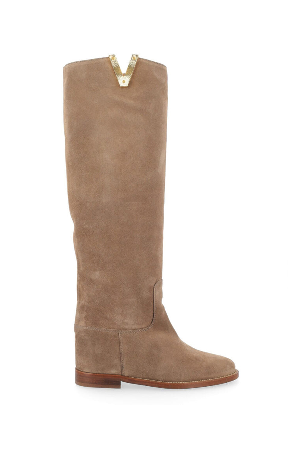 stivale alto velour 2568 VELOURCHAMPAGNE Via Roma 15 