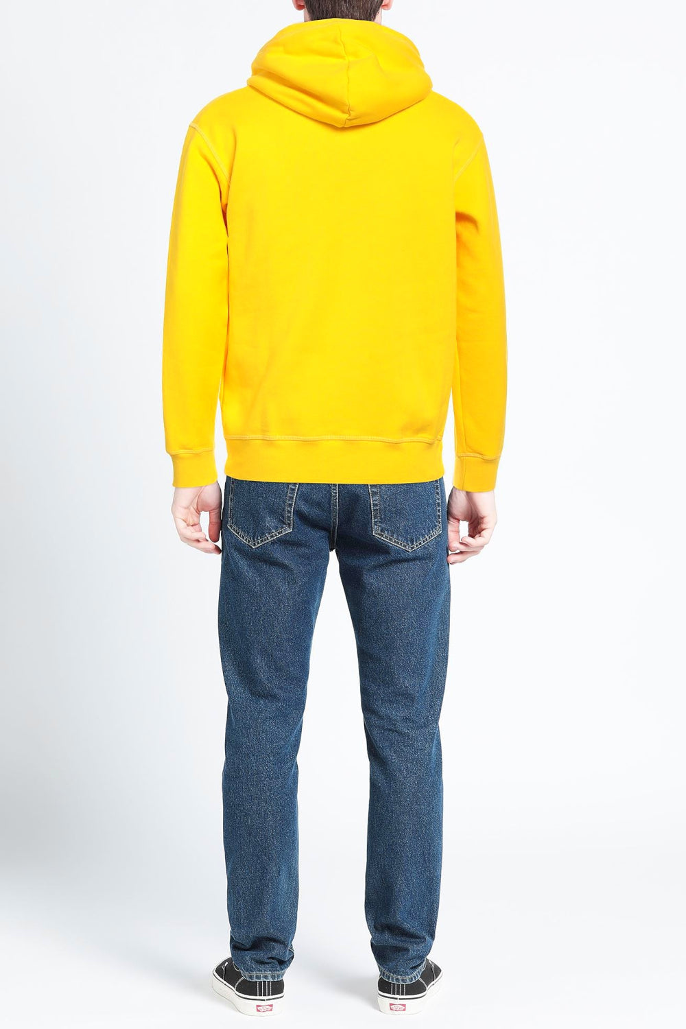 Felpa con cappuccio Invicta x Dsquared2 in cotone con stampa logo frontale S71GU0561 S25516173YELLOW Dsquared2 
