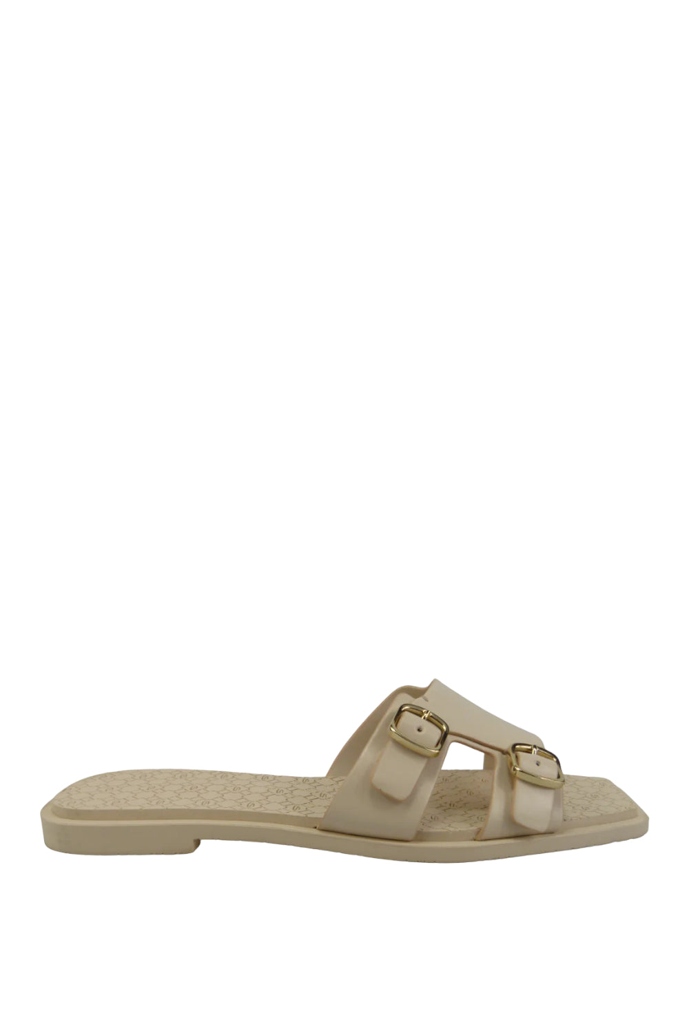 Sandali Santoni Beige in Pelle con Doppia Fibbia Oro WHMO70435GOMTWGPP20 BEIGE Santoni 