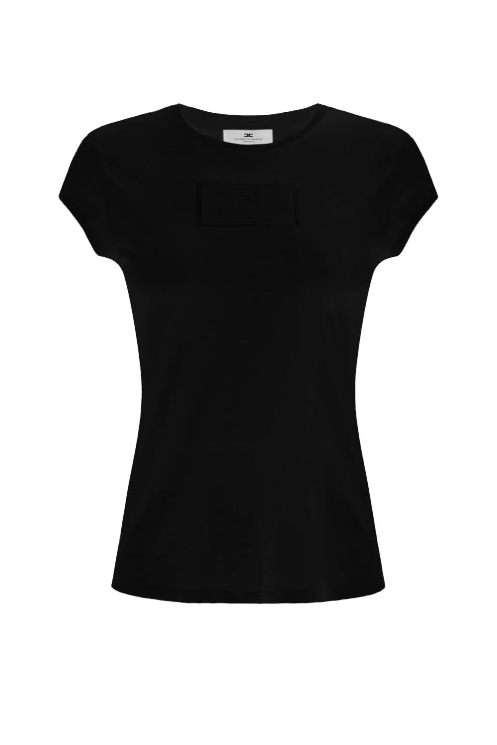 T-shirt in jersey con ricamo<BR/> MA004 51E2110 Elisabetta Franchi 