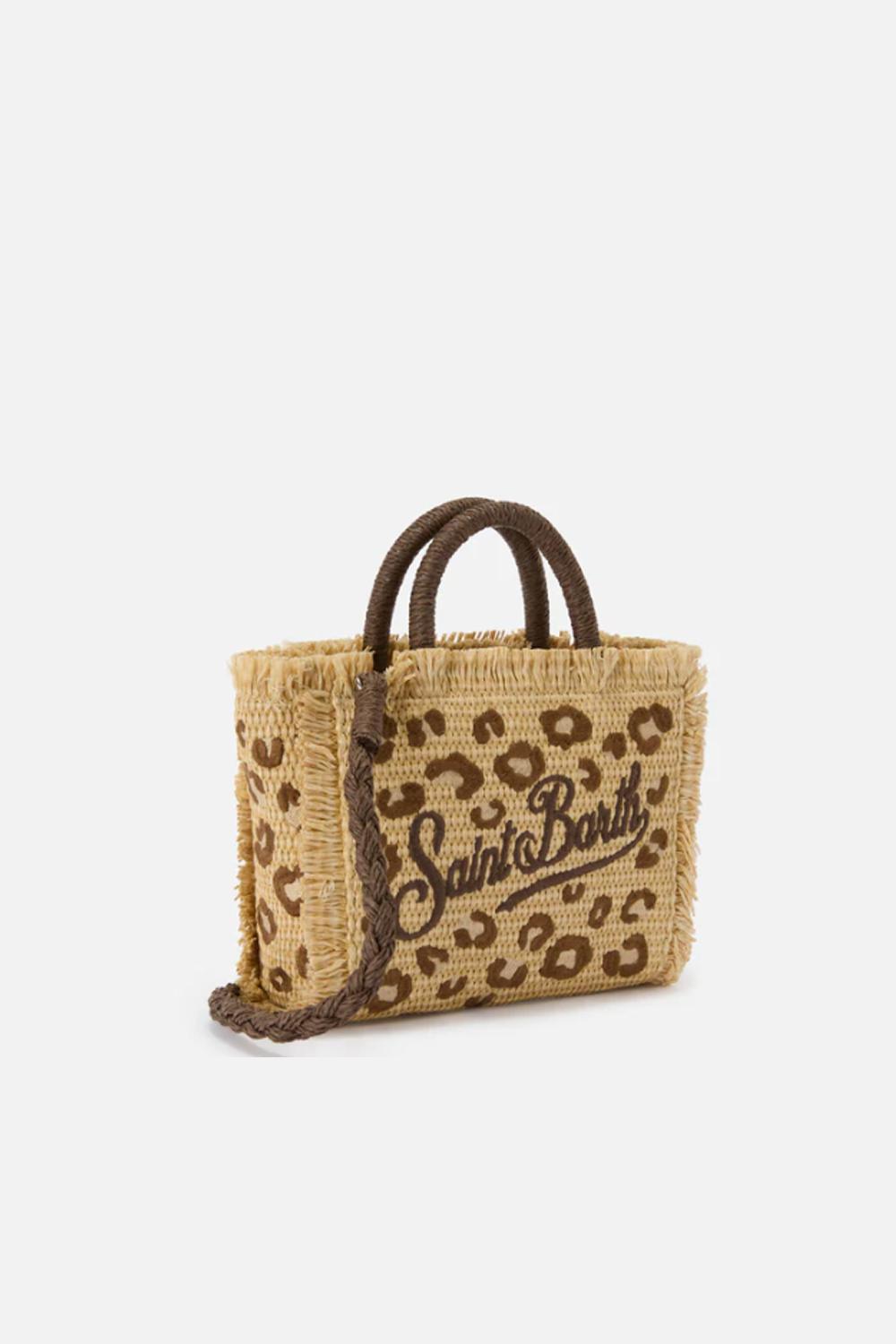 Borsa Vanity mini in tessuto effetto paglia VAMI009 -00349L Mc2 Saint Barth 